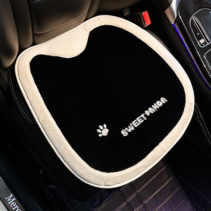 Plush Panda Heated Car Seat Cushion - Universal, Year-Round Comfort