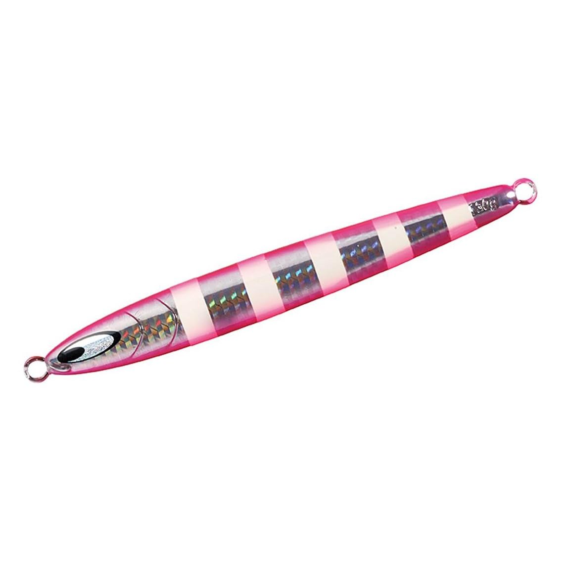 Daiwa Tachiuo Kyoga Jig 200g Parallel Holographic Shadow Pink Zebra Lure (DAIWA) Semi-Long