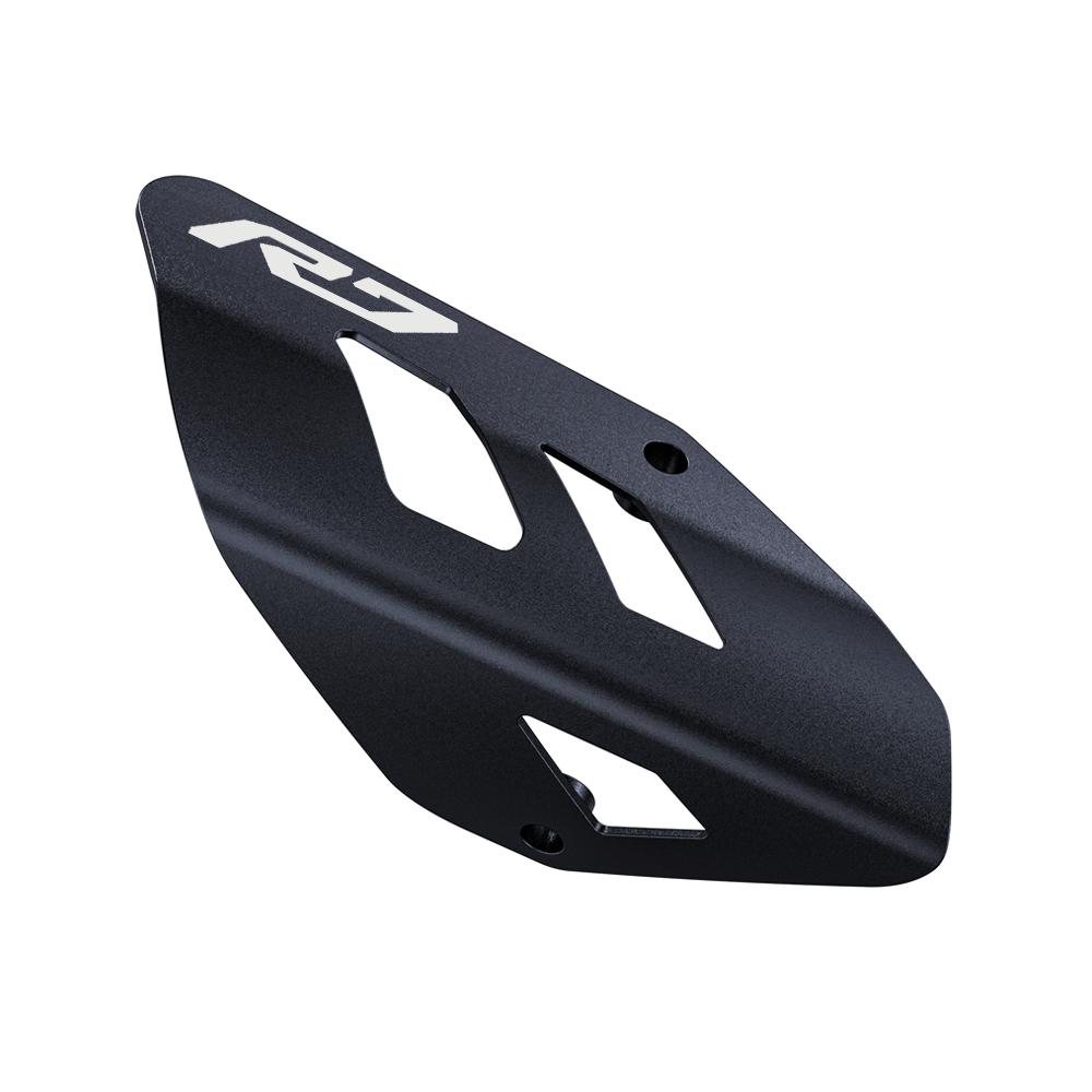 For YAMAHA MT07 R7 TRACE 700 7 GT YZF-R7 FZ07 MT-07 Motorcycle Accessories heat shield Exhaust Pipe Guard Muffler Protector Black-R7