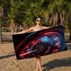 Car Racing Dashboard Area Bath Towel Microfiber Soft Water Absorbing Breathable For Girl Kids Decorative Cartoon Beach Towel