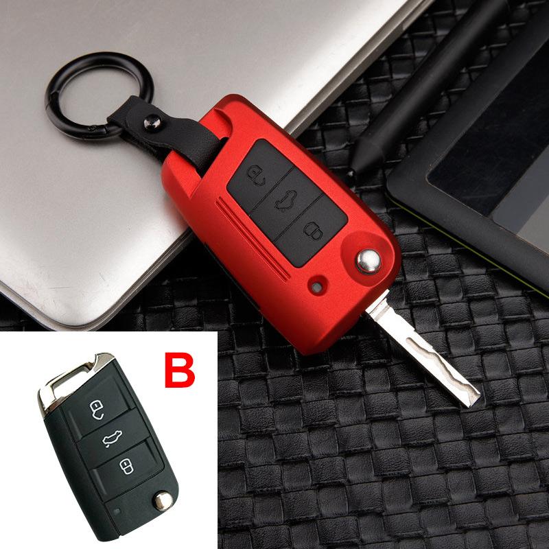 ABS+Silicone Car Key Cover Case for Skoda Octavia A5 A7 Kodiaq Karoq Rapid Yeti for V W Passat B8 Skoda Superb A7 2017