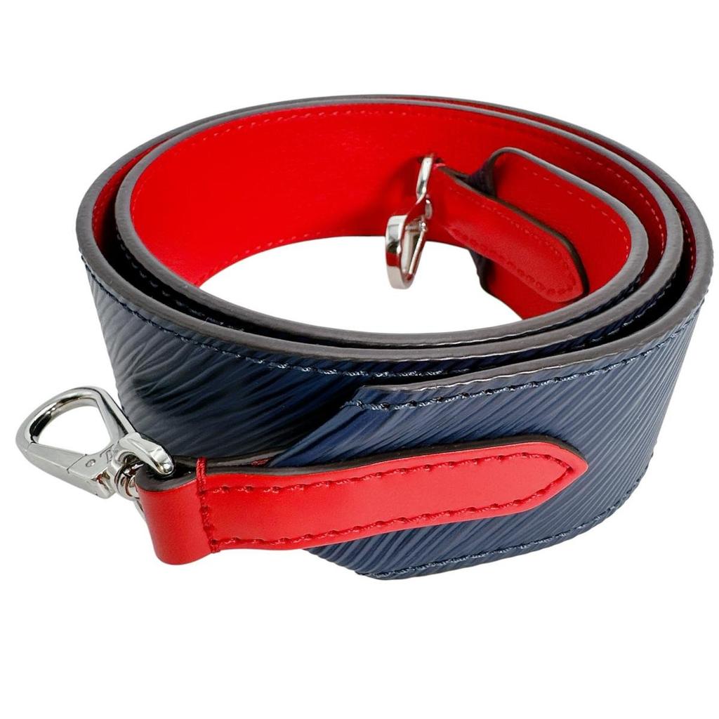 Louis Vuitton Epi By Color Shoulder Strap Leather Navy X Red Unisex Storage Bags Used