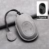 For Nio Et7 Et5    For Weilai Nio Ec6 Et7 Es6 Es8 Leather Car Remote Key Case Cover Protector Keychain