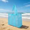 Multifunctional Mesh Grid Storage Bag Lightweight Tote For Women Beach Travel Toiletry Cosmetic Organizer Pouch Portable Use