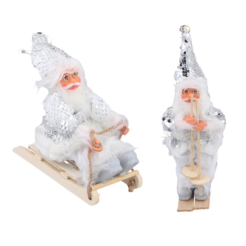 Christmas Home Party Santa Claus Ornaments Exquisite Desktop Bookshelf DIY Festival Supplies
