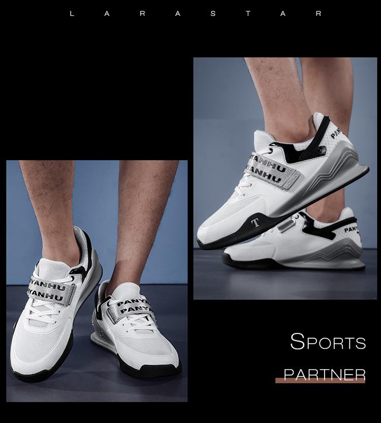 Scarpe Professionali per il Sollevamento Pesi da Uomo e da Donna: Scarpe Traspiranti, di Supporto, con Suola Piatta per Squat e Stacchi