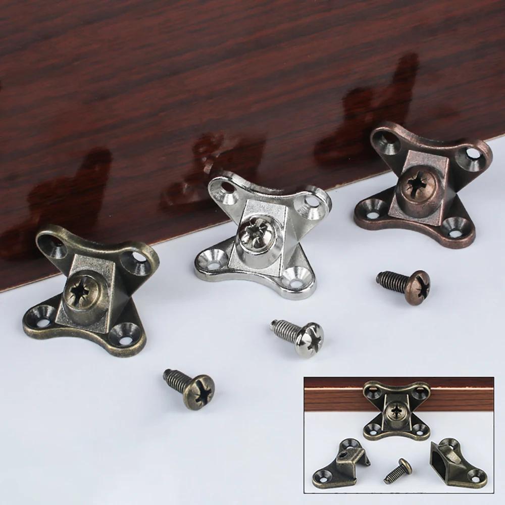 10pc Corner Brackets Screws L-shaped Butterfly Support Connector Removable Combination Fasteners Right Angle Bracket Corner Code