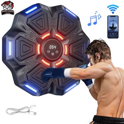 Music Boxing Machine Smart Bluetooth Wall Mounted Music Boxing Trainer Gym Home Electronic Boxing Target Punching Equipment
