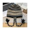 Women Sweet Cute Knit Pullover Beanie Autumn Winter Warm Windproof Face Slimming Hat