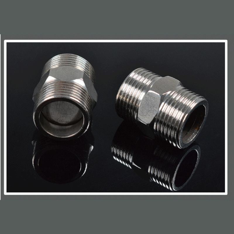 Bathroom Shower Extender Stainless Steel Shower Hose Extension Pipe Universal Hose Extender Coupler Plumbing Fittings