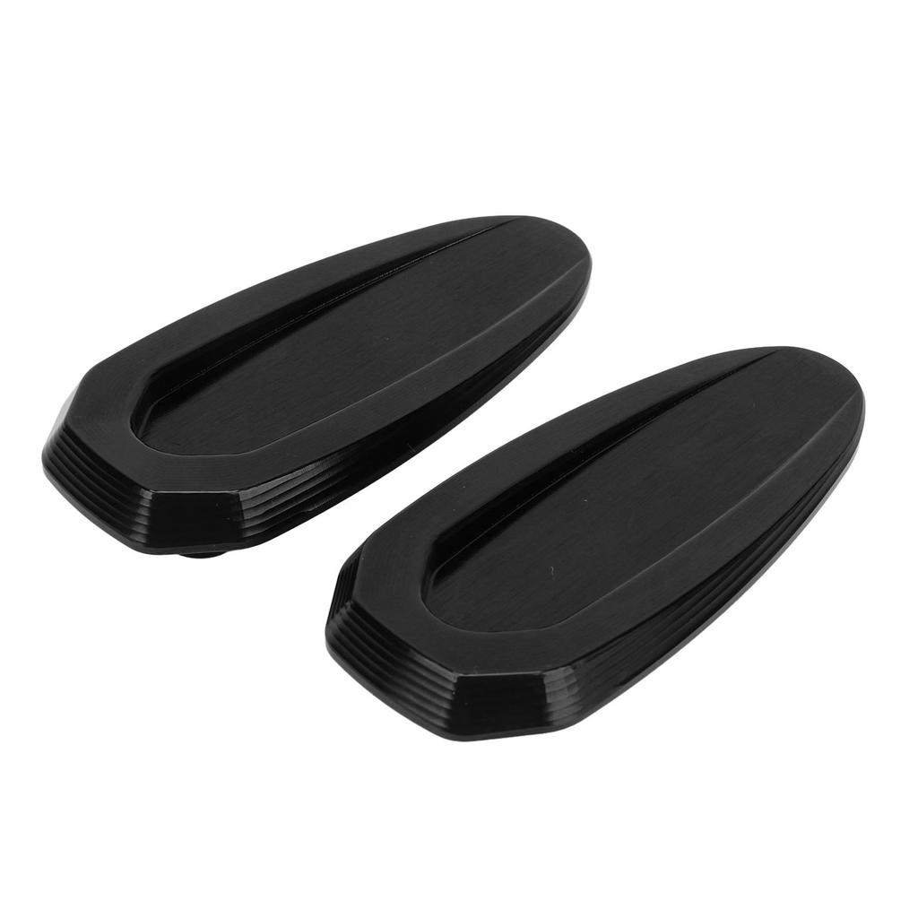 2Pcs Mirror Base Cover Aluminum Alloy Water Resistant Windshield Mirror Hole Cover for S1000RR 2019 to 2023 Black