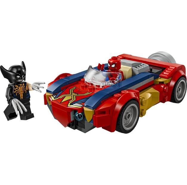 Конструктор LEGO Marvel 76336 Spider-Man в автомобиле против ядовитого Wolverine
