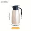 KEMORELA 2L Coffee Thermal Kettle Stainless Steel Vacuum Flasks Office Thermos Bottle Insulation Kettle Hot Water Thermos Pot