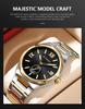 CURREN 8471 Men's Waterproof Quartz Sports Watch with Steel Band and Calendar
