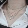 European and American Cold Wind Love Letter Necklace Female Ins Peach Heart English Letter Collarbone Chain 2026