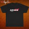 New!  Advan Racing Tyre Logo Black  Grey  Navy  White Size S-5XL Unisex T-Shirt
