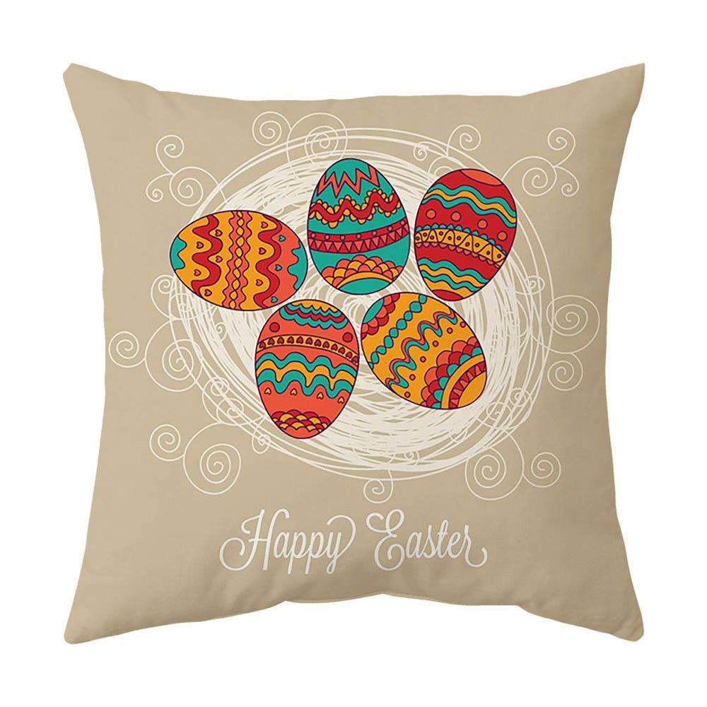 Easter Pillow Cover, Living Room Sofa Cover, Car Cushion Cover, Bay Window Cushion, Office Waist Protector