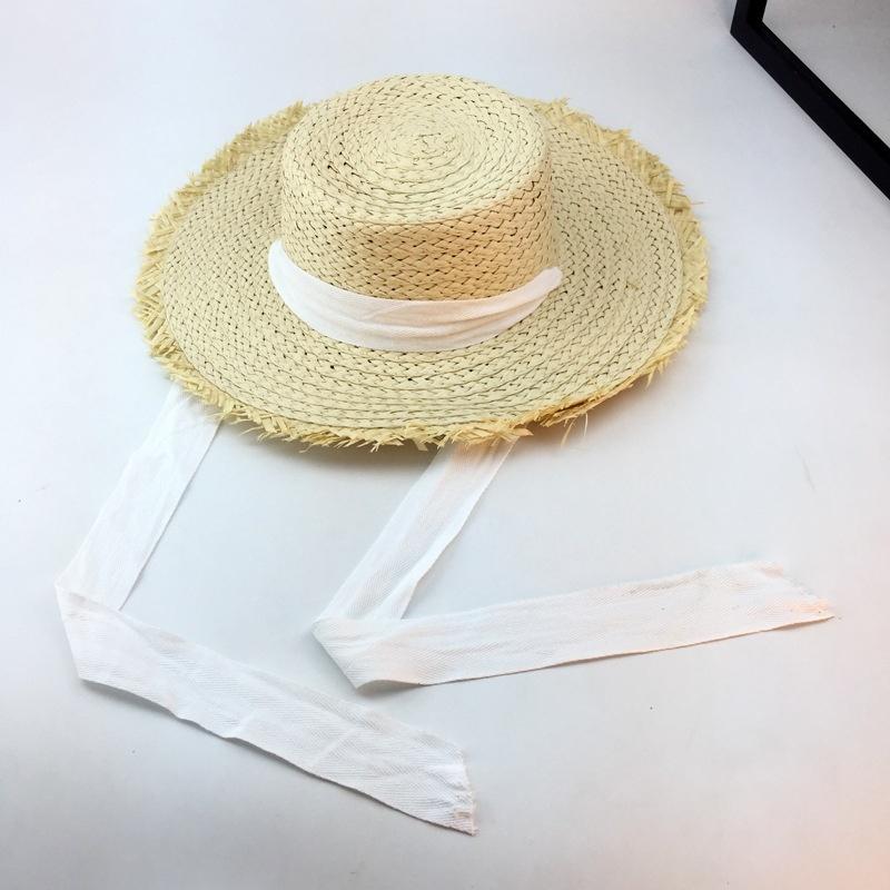 Outdoor Sun Hats Straw Hat Summer Ladies Sunscreen Beach Hat Bandage Beach Hats Women Fashion Accessories