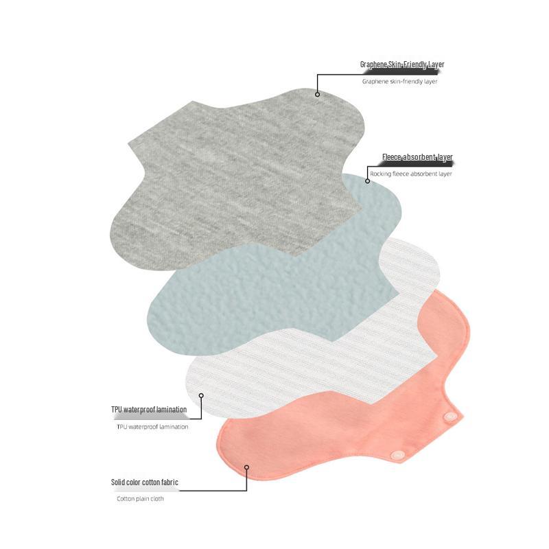 Leak-Proof Washable Cotton Pads: Absorbent Liners for Postpartum, Elderly, and Menstrual Use
