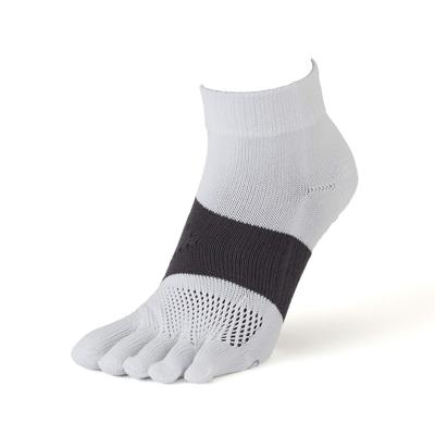 Tabio Racing Run Sizes Made In White Five-Toe Socks, 25.0-27.0cm, Japan,