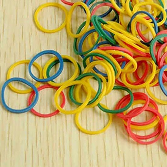 100Pcs Pet Rubber Bands Mixed Color High Elasticity Rubber Stretchable Pet Hair Bows for Cat