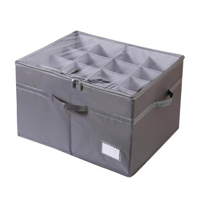 Shoe Organizer for Closet Fabric Shoe Storage Bins with Clear Cover Adjustable Dividers Large Shoe Box Storage Container