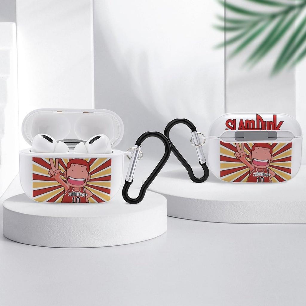 Husă Slam Dunk Airpods Pro2 Husă Personaj Drăguț Airpods Pro Generația a 2-a Husă Portabilă Airpods cu Carabină Husă Protectoare pentru Căști Pro