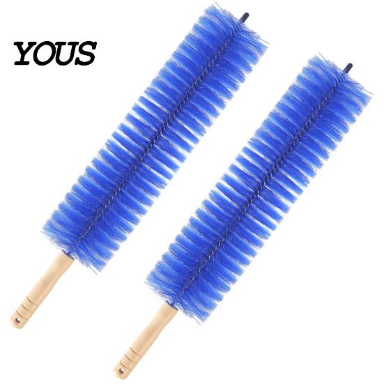 Energy Efficient Dust Brush Fan Cleaning Brush, Reusable Collector, Non-Detachable Bendable Design, Cobweb Remover Multifunctional Removal for Blinds