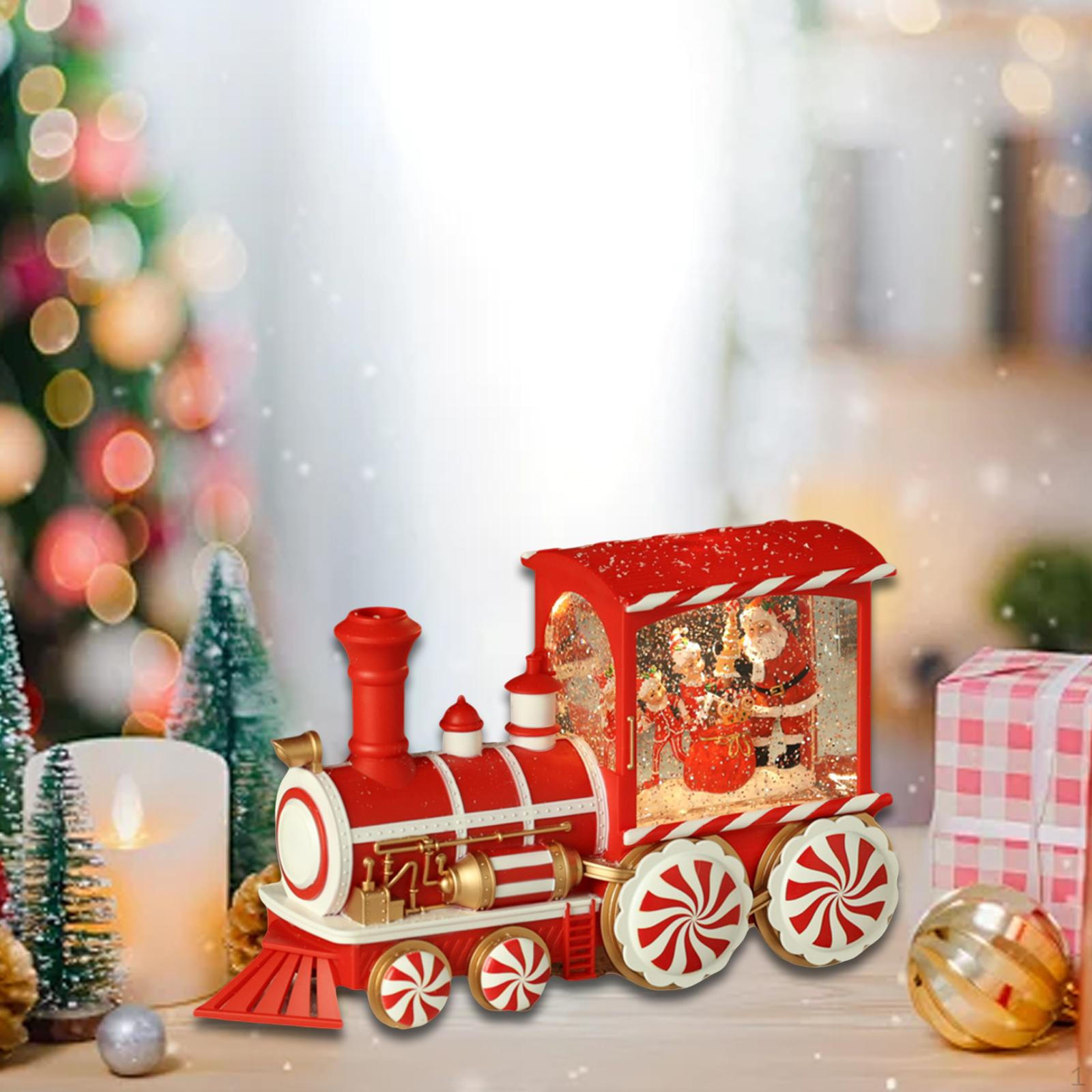 

Рождественский снежный шар с 8 песнями, украшение, ретро-дизайн, коллекционный настольный орнамент для