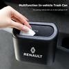 Multifunction In-vehicle Trash Can Storage Bucket Accessories For Renault RS Clio Megane 2 3 4 Captur Trafic Twingo Scenic 2 Zoe S888