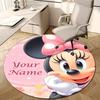 Personalized M-Minnie Round Chair Office Rug - Perfect for Mat, Office Chair & More - Ideal Gift for Birthdays and Holidays