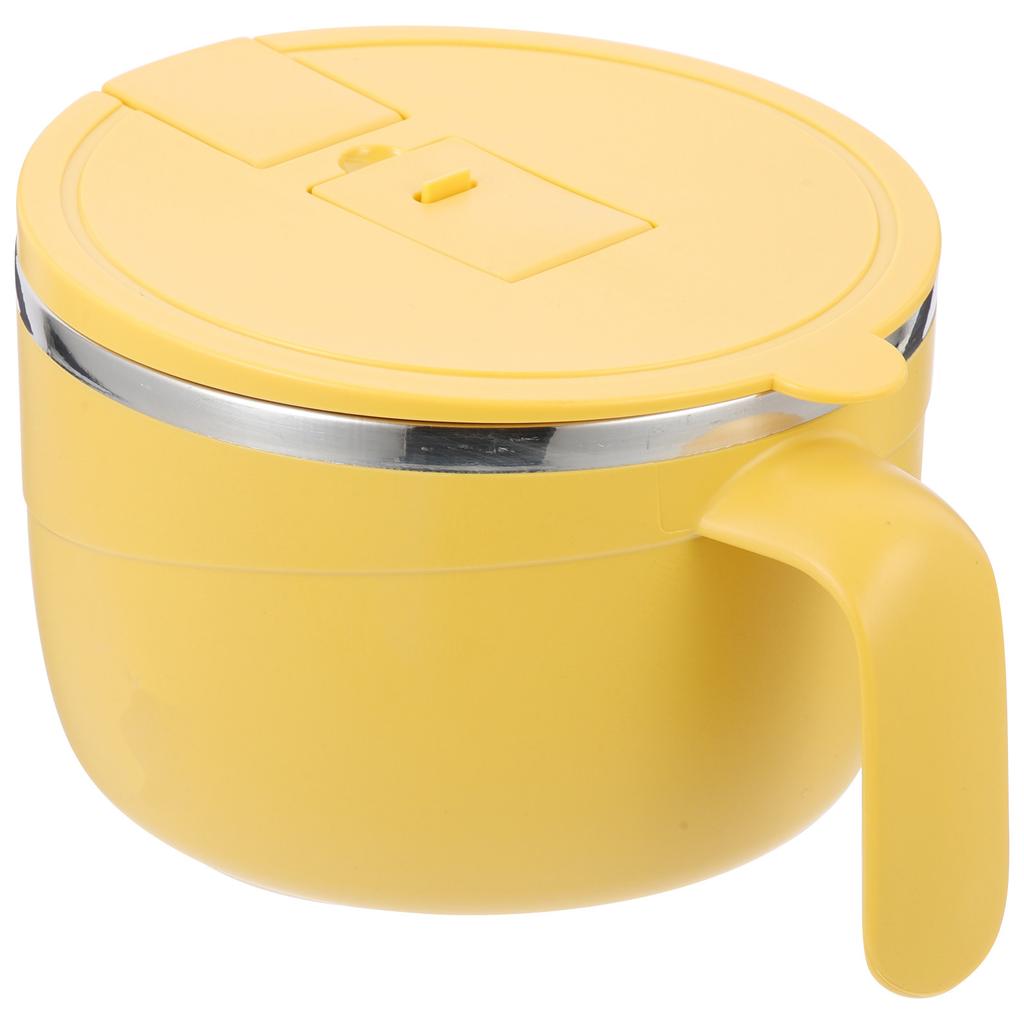 Stainless Steel Noodle Bowl 304 Insulated Leak-Proof Soup Container Anti-Scald Handle Reusable Bento Box For Ramen Rice