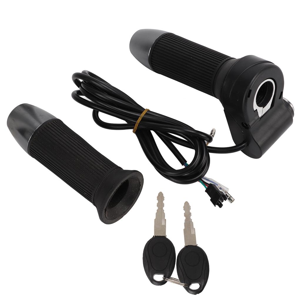 1 Pair Electric Bike Handlebar Throttle Grips Universal Twist Throttle Accelerator Grip