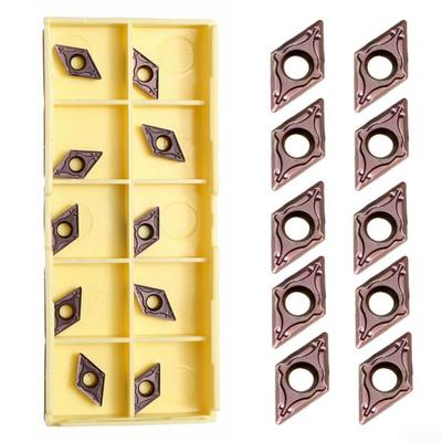 Kit set di sostituzione inserti in carburo per barra di alesatura DCMT070204 YBC205 Acciaio per lavorazione