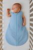 Rounded Muslin Sleeping Bag for Children S 0-6 Months Summer TOG 1.0 - Blue