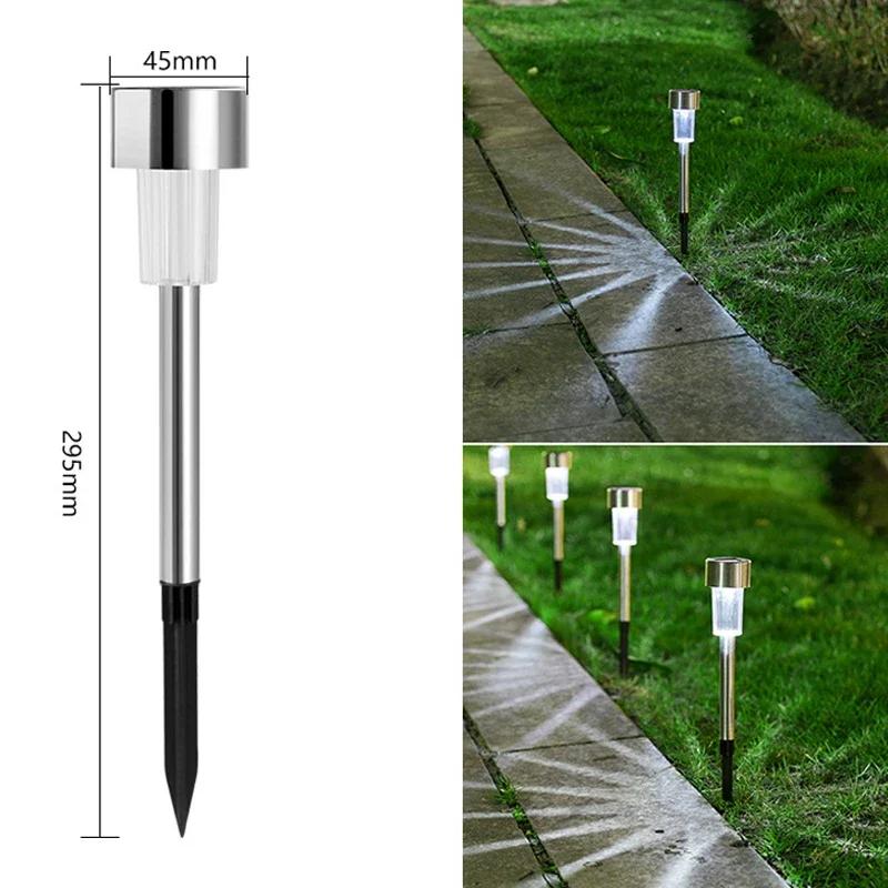 1-10PCS Solar Outdoor Lights Garden Lantern Solar Powered Lamp Landscape Lighting for Pathway Yard Lawn Patio Garden Decoration