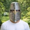 Templar Crusader Helmet Steel Great Helm Sugarloaf Armor 18 Gauge Medieval Knight Cosplay Gift for Him