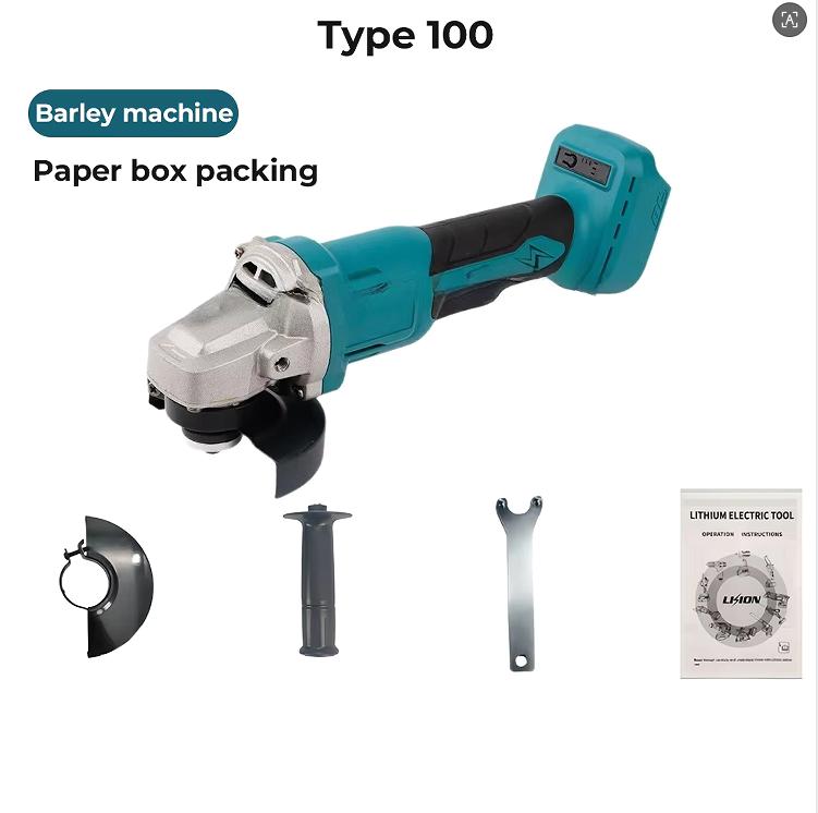 1000W 125/100MM Brushless Electric Angle Grinder 18V Battery Devices Combo Kit Impact Wrench for Makita Battery Power Tool Sets