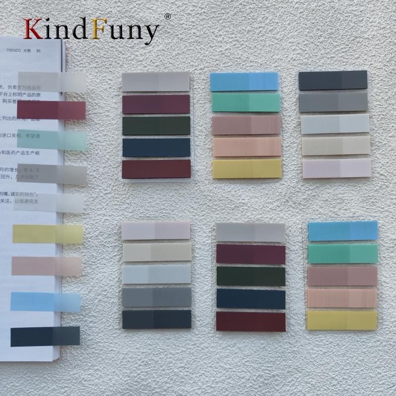 6 Packungen 600 Blatt Transparente Fluoreszierende Index-Tabs Haustier-Klassifizierungs-Flags Haftnotizen Für Seitenmarkierer Planer-Sticker