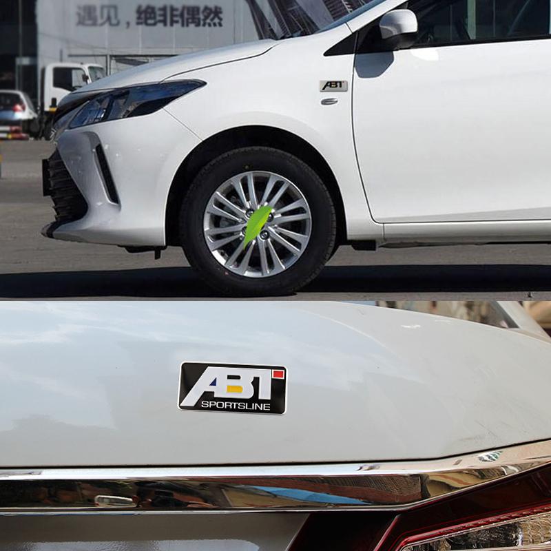 For VW Volkswagen Jetta MK5 Golf 1Pcs Car Styling Aluminum Alloy Badge Sticker For Volkswagen GTI R-Line R Polo Golf Passat Scir