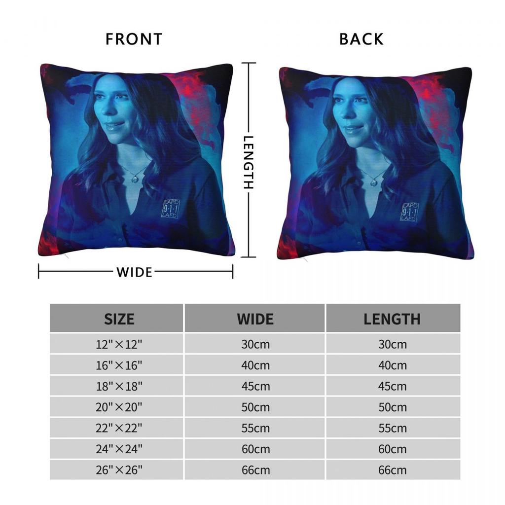 Neon Maddie Han The 9-1-1 Square Pillowcase Polyester Linen Velvet Creative Zip Decorative Throw Pillow Case Sofa Cushion Cover