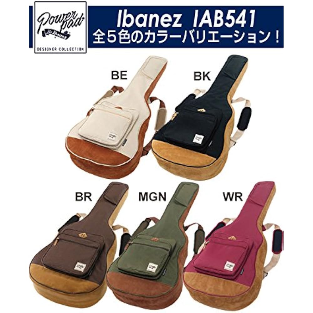 Ibanez Ibanez Gig Bag IAB541 POWERPAD for Acoustic Guitars WR (Burgundy) [with Ebi Original Picks]