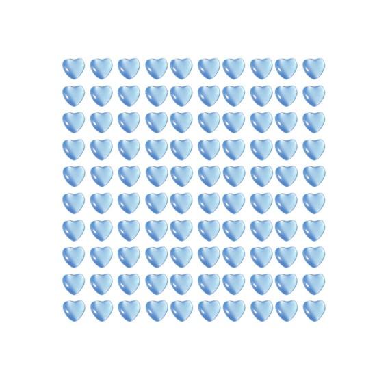 50Pcs/100Pcs Nail Ornament Non-Drop 3D Effect Colors Changing Love Heart Manicure Design Nail