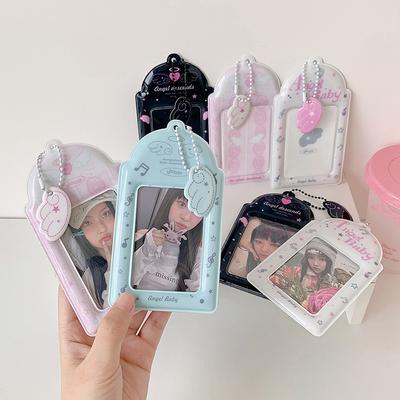 3-Zoll-Fotokartenhalter Kreative Idol-Karten Schutzhüllen Kpop Foto Schutz Schlüsselanhänger Tasche Anhänger Schulbedarf Geschenk