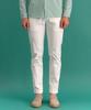PANICALE White Regular Slim Fit Cotton Pants (Type A)