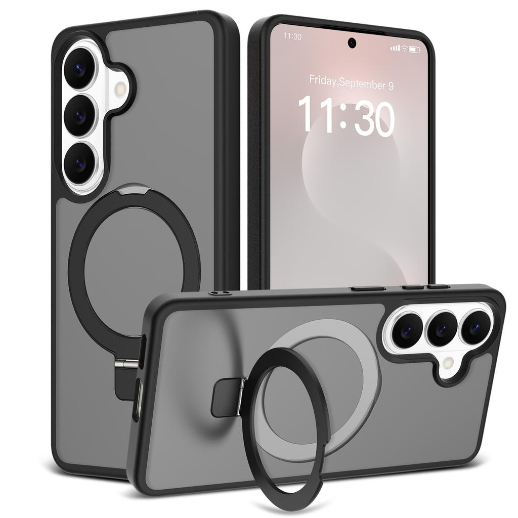 2026 Suitable for Samsung S26ultra Mobile Phone Case Magnetic Suction 25 + 2-in-1 Anti-drop S26plus Bracket Protective Case