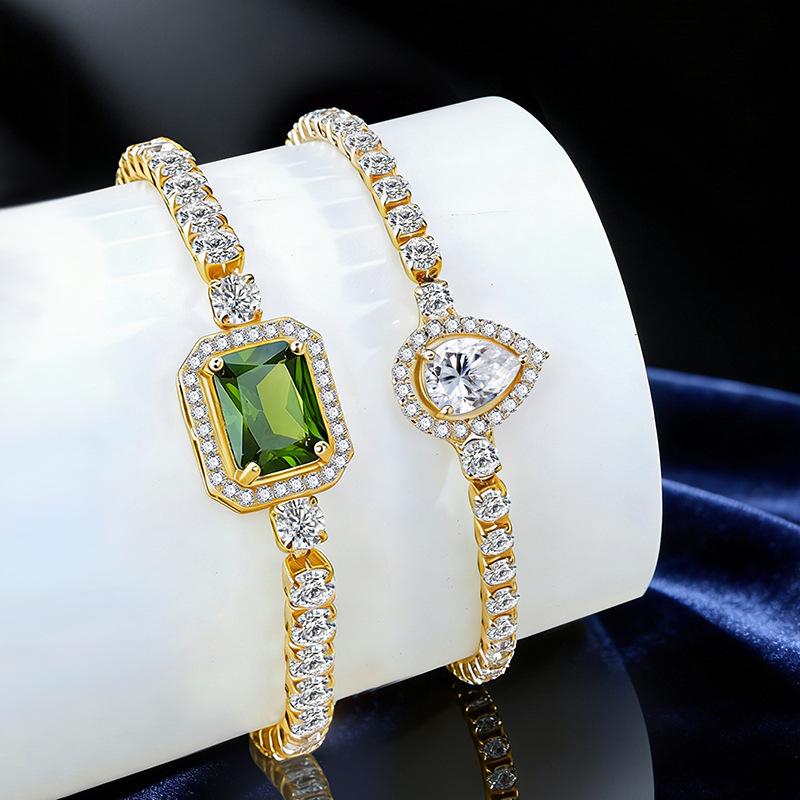 Square Diamond Gypsy Star Bracelet Women's High-end Fashion Simple Bracelet Bracelet Jewelry