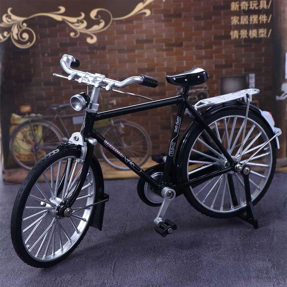 Mini Bicycle 1:10 Scale Diecast Metal Miniature Model Bicycle Model Retro Bicycle Vintage Bicycle Model Simulation Bicycle