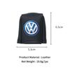 Car Front Fully Wrapped Leather Seatbelt Base Cover Buckle Protector For VW Scirocco Jetta Beetle Golf Passat Polo Tiguan Sharan Zk0