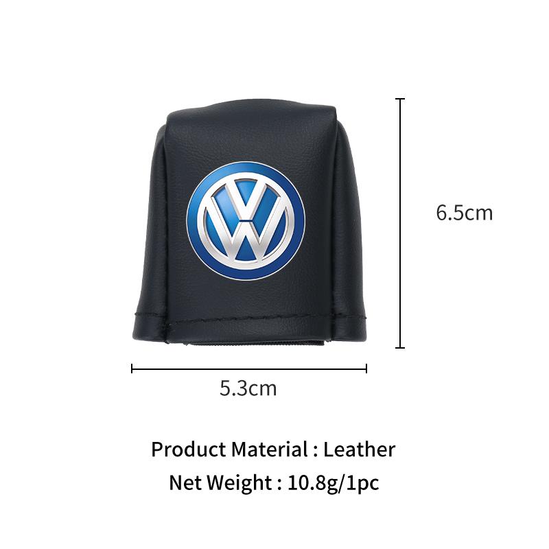 Car Front Fully Wrapped Leather Seatbelt Base Cover Buckle Protector For VW Scirocco Jetta Beetle Golf Passat Polo Tiguan Sharan Zk0